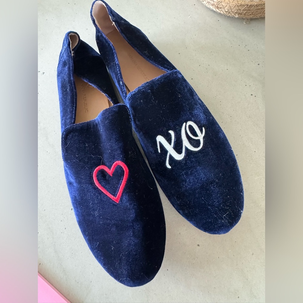 Banana Republic, suede slipper shoes